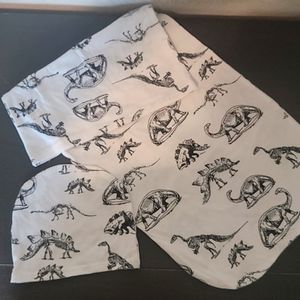 Dino swaddle & hat